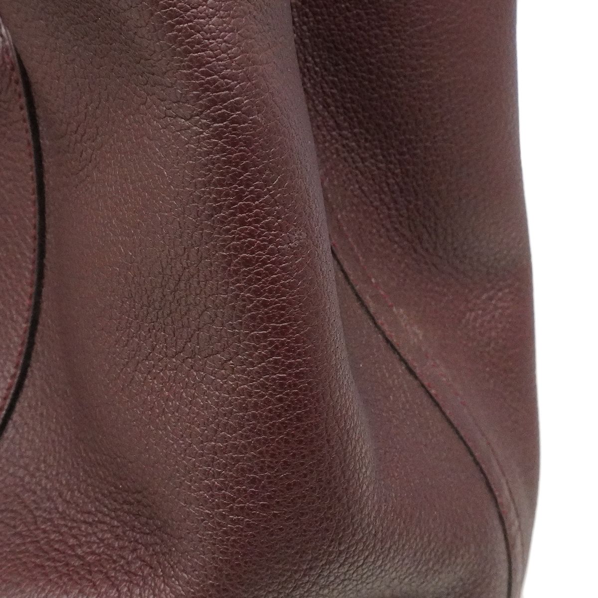 Hermes Tote Garden Party PM Negonda Bordeaux Silver — view 8