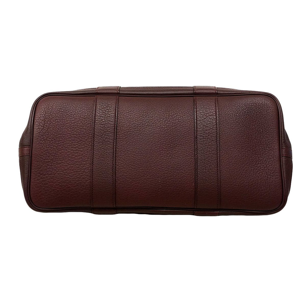 Hermes Tote Garden Party PM Negonda Bordeaux Silver — view 3