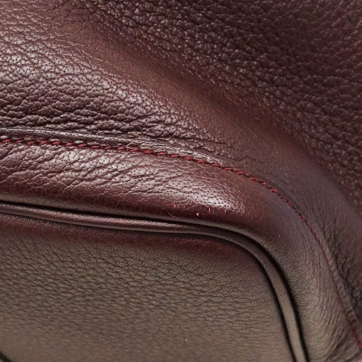 Hermes Tote Garden Party PM Negonda Bordeaux Silver — view 6