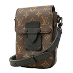 Louis Vuitton Shoulder Bag Monogram Macassar S Lock Vertical Wearable Wallet