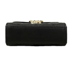 Chanel Handbag Mini Quilted Coco Handle Caviar Leather Black Champagne Gold — view 3