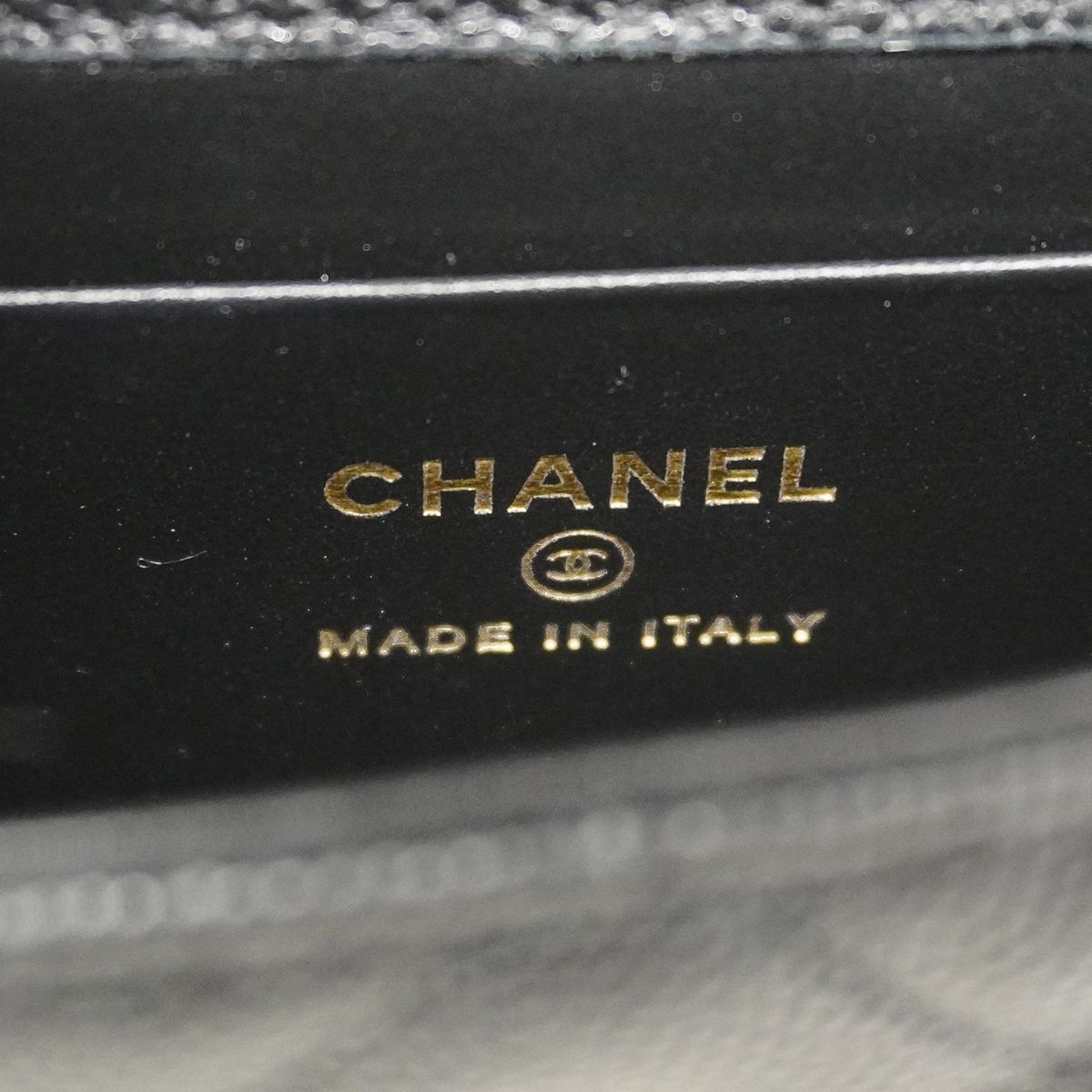 Chanel Handbag Mini Quilted Coco Handle Caviar Leather Black Champagne Gold — view 5