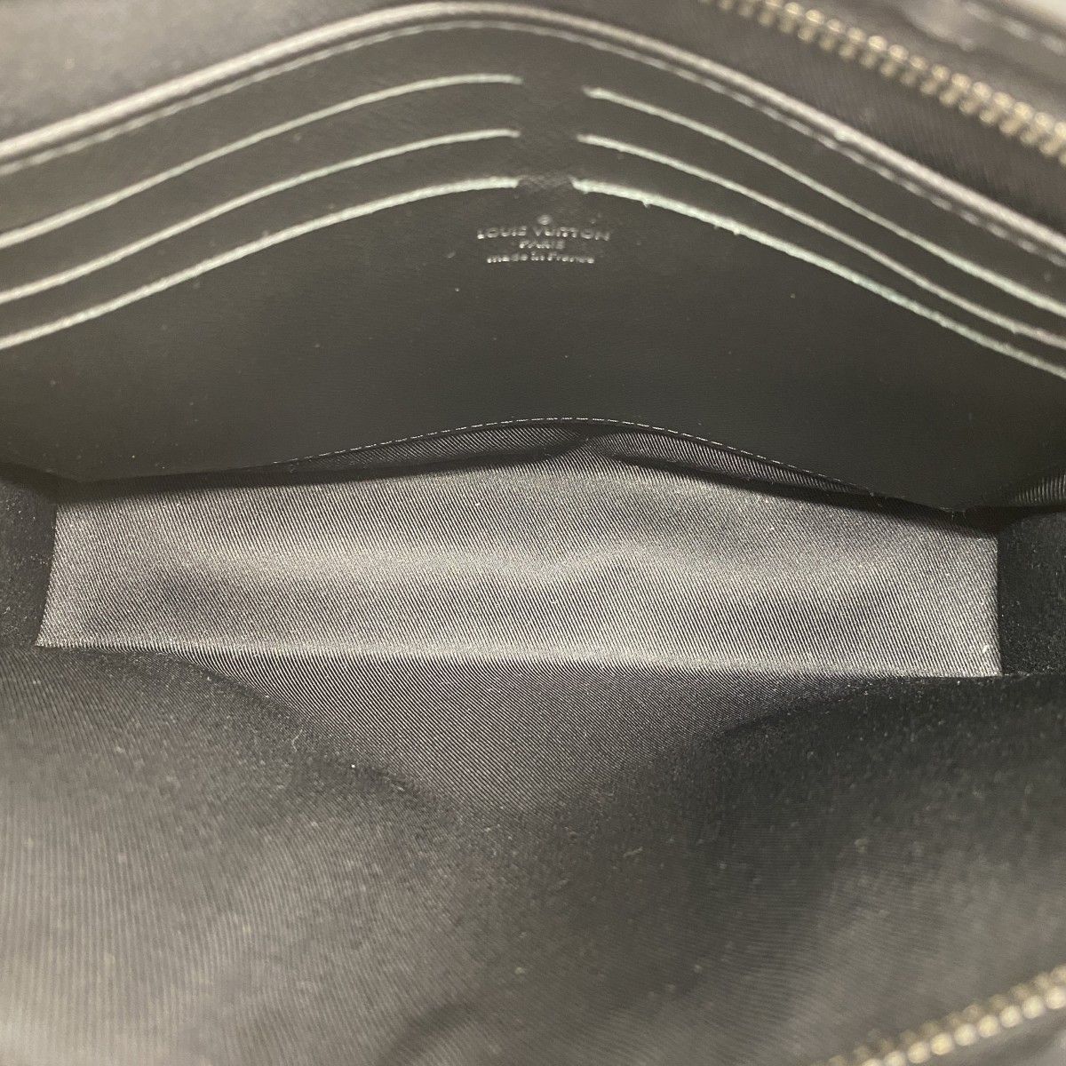 Louis Vuitton Clutch Monogram Eclipse Pochette Voyage Black — view 4