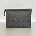 Louis Vuitton Clutch Monogram Eclipse Pochette Voyage Black — view 8