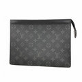 Louis Vuitton Clutch Monogram Eclipse Pochette Voyage Black