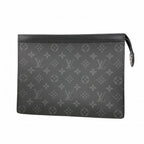 Louis Vuitton Clutch Monogram Eclipse Pochette Voyage Black