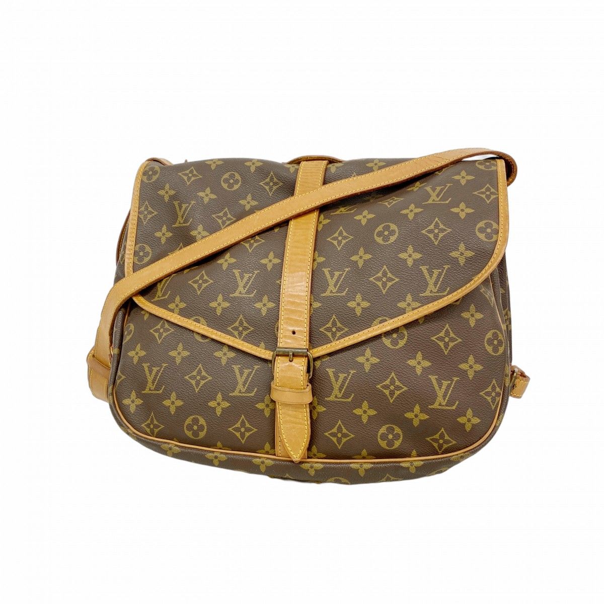 Louis Vuitton Shoulder Bag Monogram Saumur 35 Brown