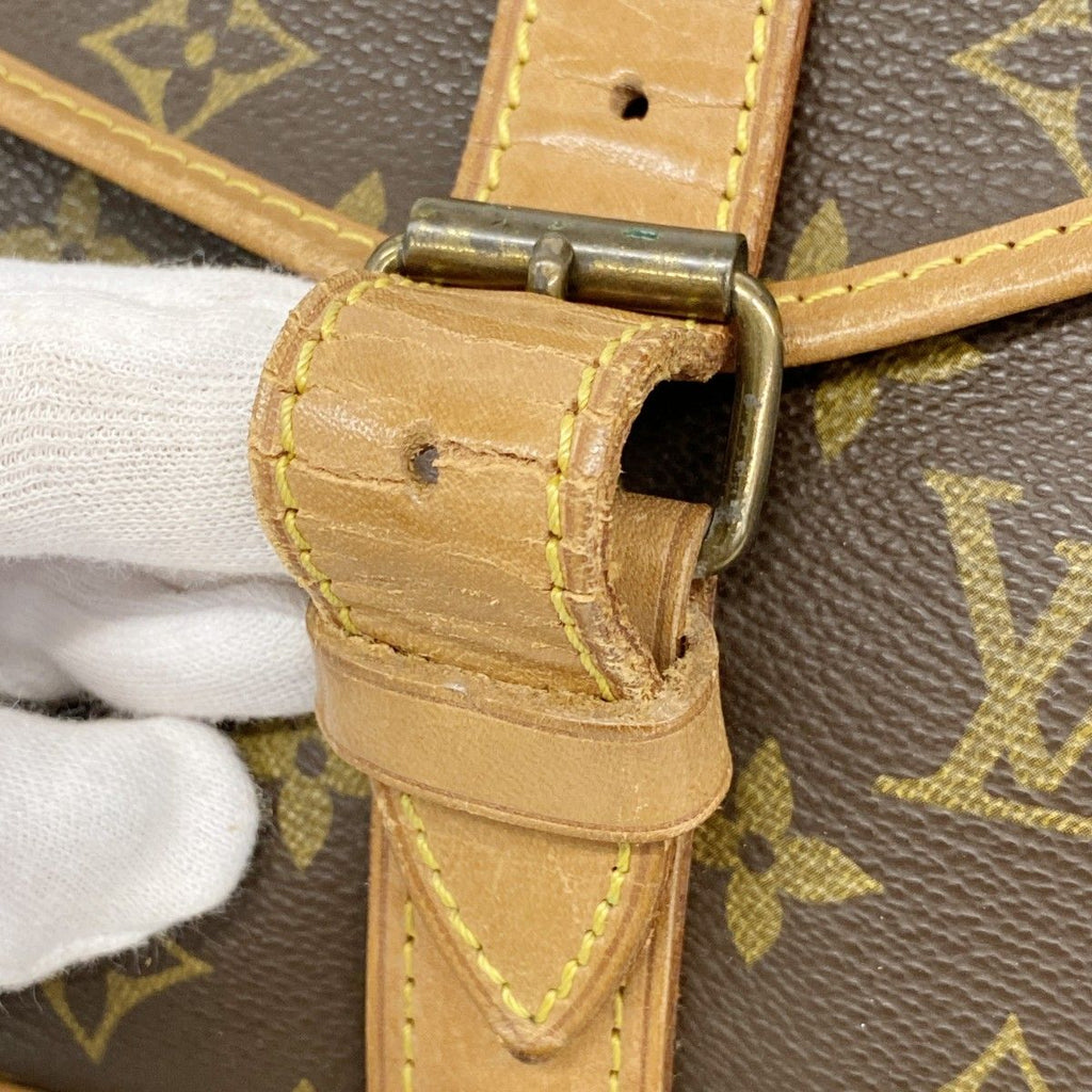 Louis Vuitton Shoulder Bag Monogram Saumur 35 Brown — view 7