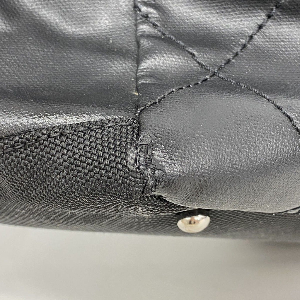 Chanel Tote Paris Biarritz Canvas Black Silver — view 6