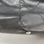 Chanel Tote Paris Biarritz Canvas Black Silver — view 6