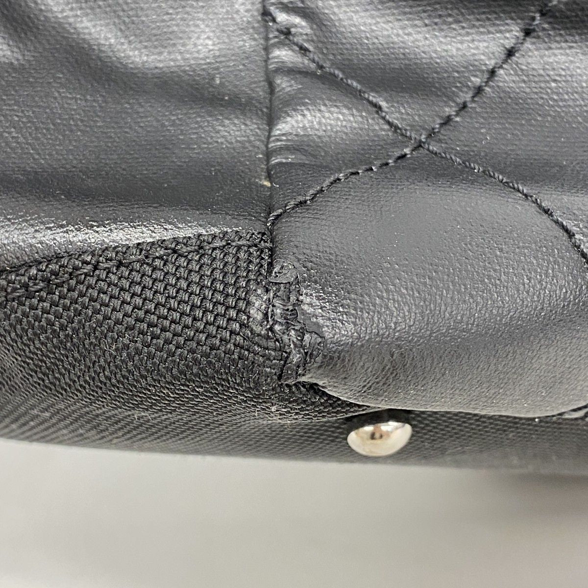 Chanel Tote Paris Biarritz Canvas Black Silver — view 6