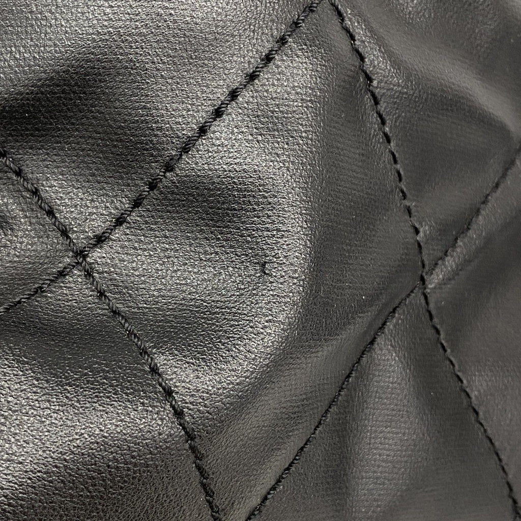 Chanel Tote Paris Biarritz Canvas Black Silver — view 8