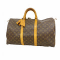 Louis Vuitton Boston Bag Monogram Keepall 50 Brown