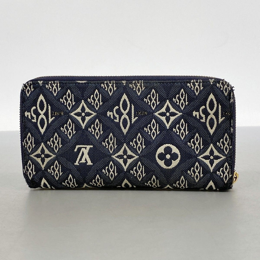 Louis Vuitton Wallet Monogram Jacquard Zippy Blue — view 8