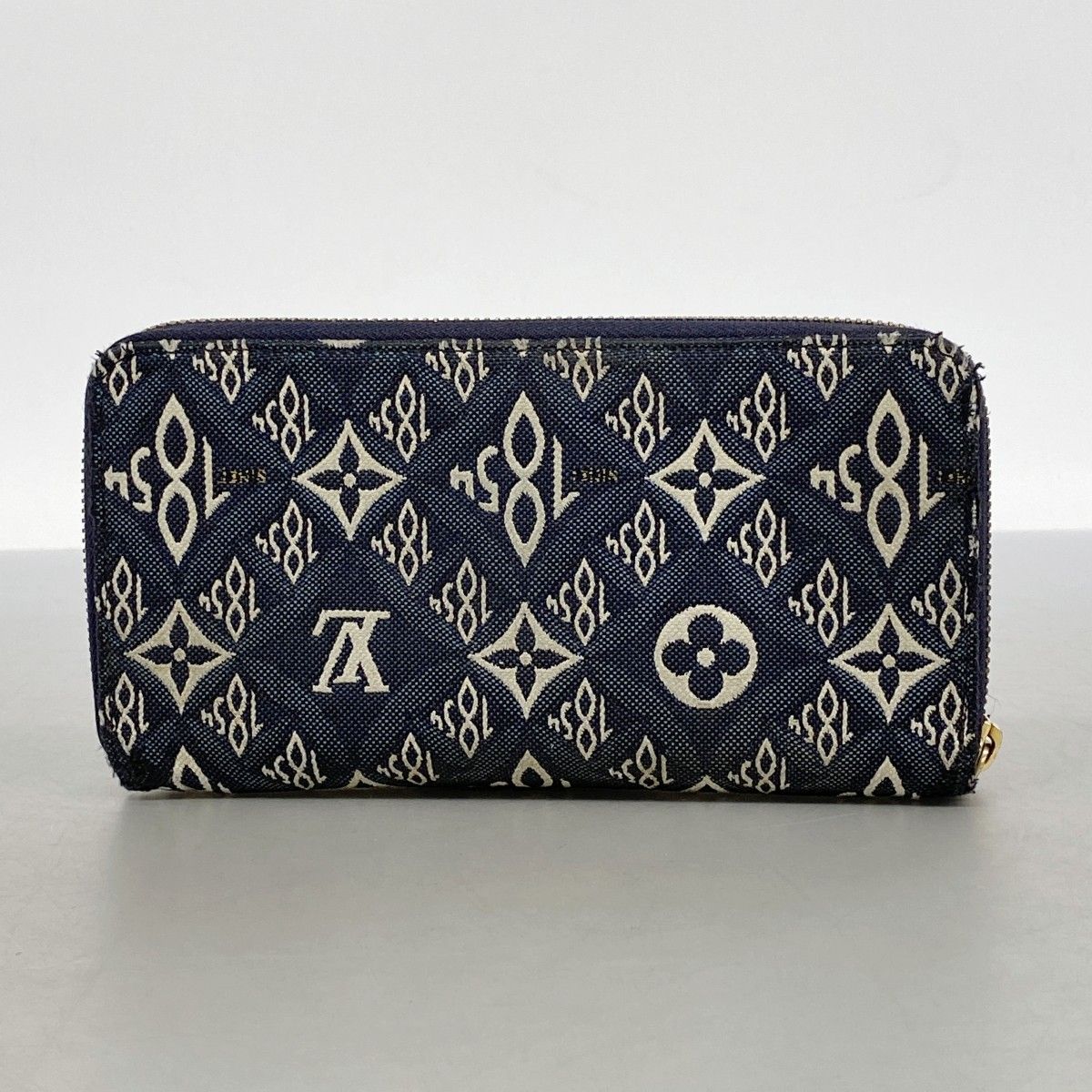 Louis Vuitton Wallet Monogram Jacquard Zippy Blue — view 8