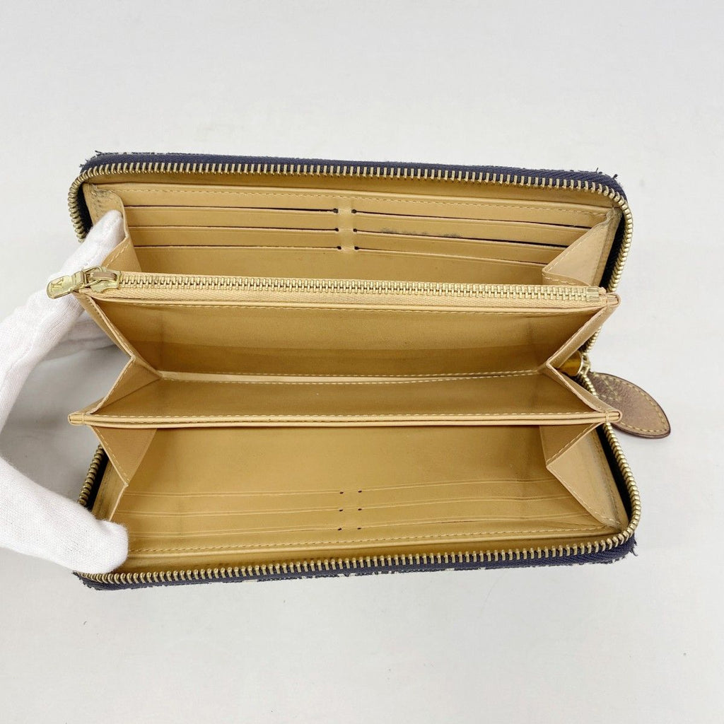 Louis Vuitton Wallet Monogram Jacquard Zippy Blue — view 3