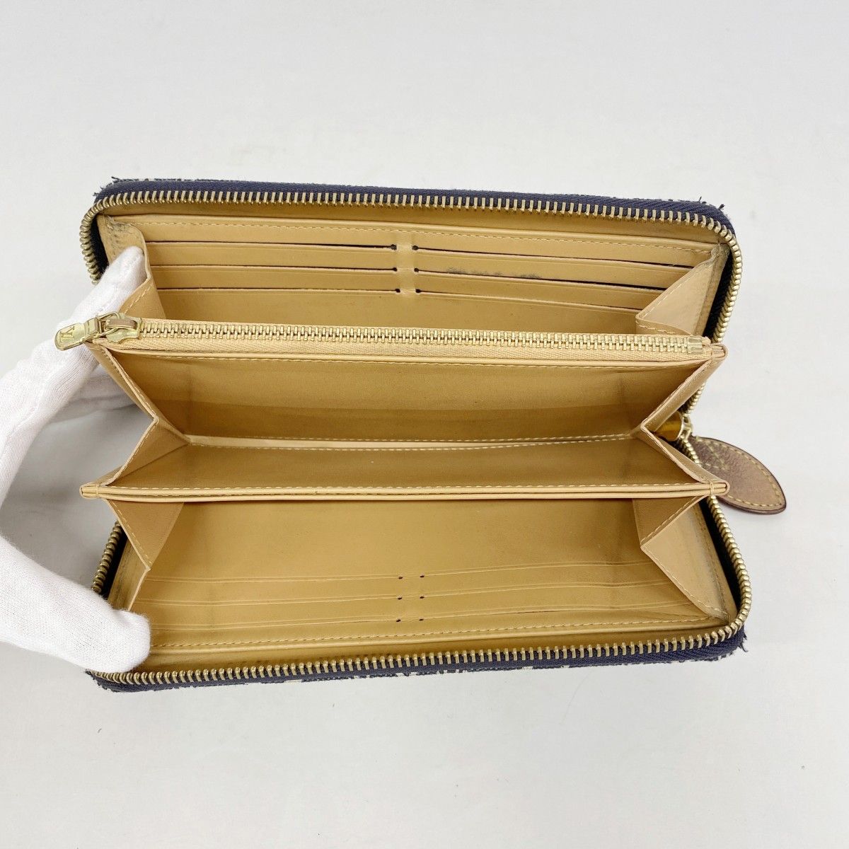 Louis Vuitton Wallet Monogram Jacquard Zippy Blue — view 3