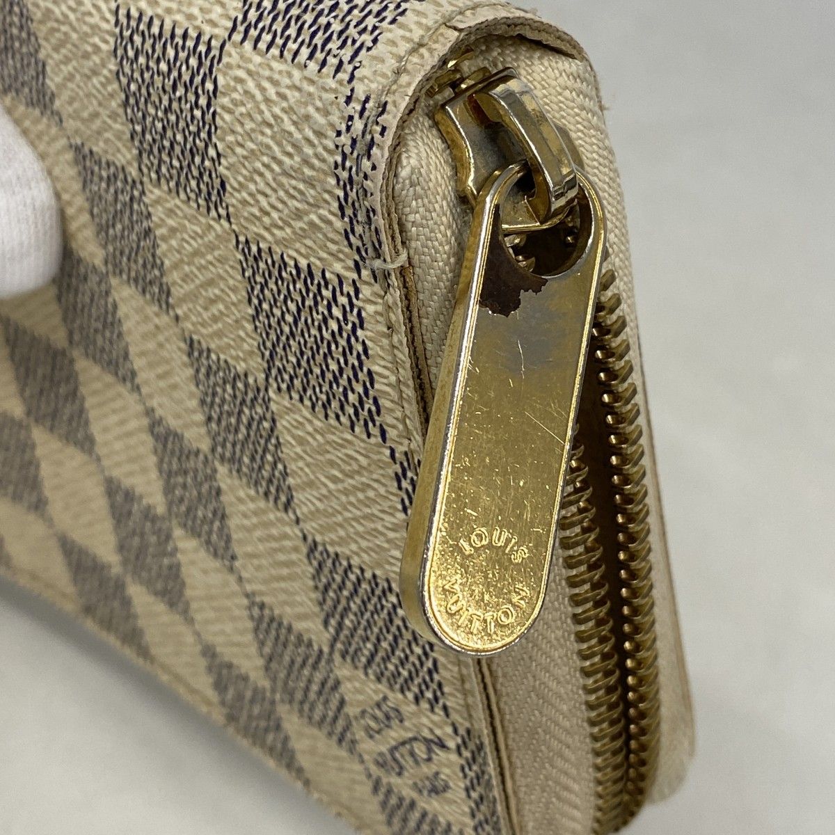 Louis Vuitton Wallet Damier Azur Zippy White — view 7