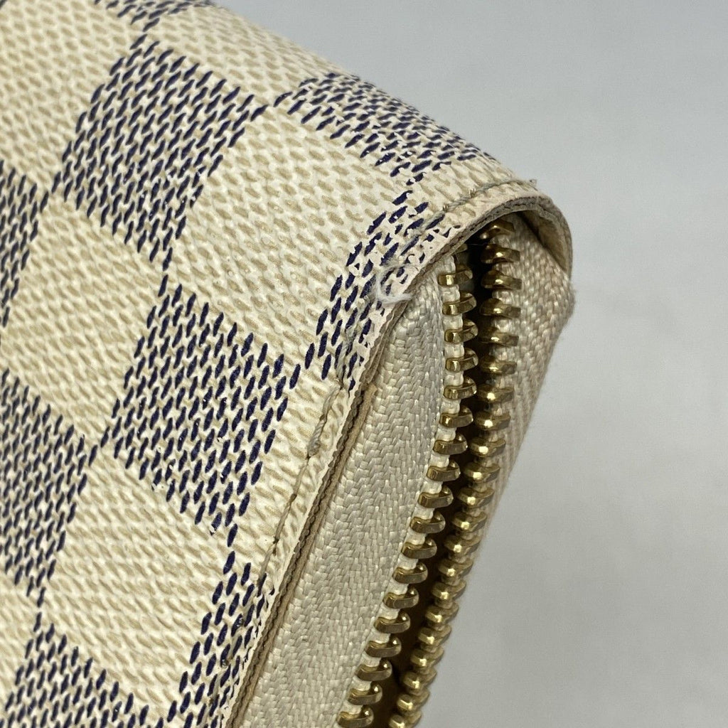 Louis Vuitton Wallet Damier Azur Zippy White — view 6
