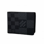 Louis Vuitton Billfold Damier Graphite Portefeuille Multiple Black Wallet