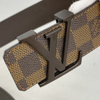 Louis Vuitton Belt Damier Ceinture LV Initial Ebene — view 5