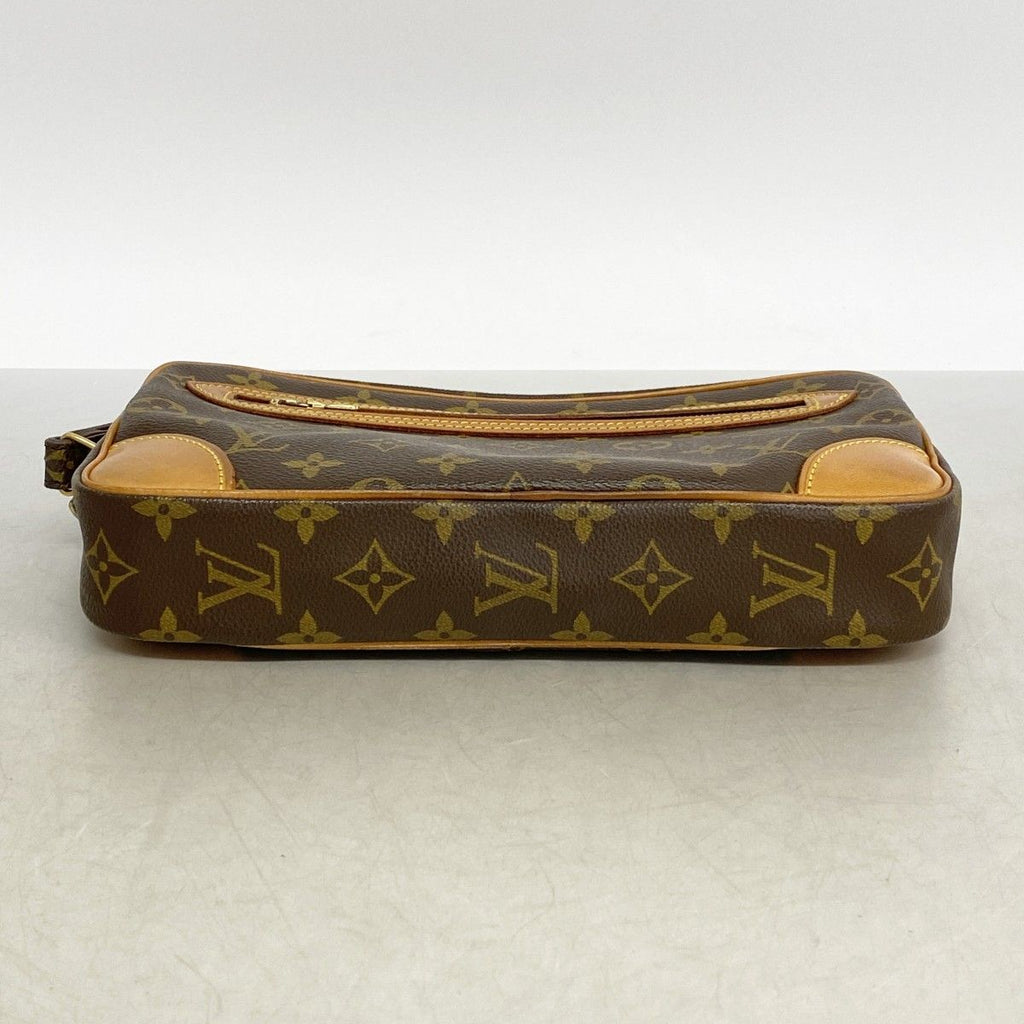 Louis Vuitton Clutch Monogram Marly Dragonne GM Brown — view 3