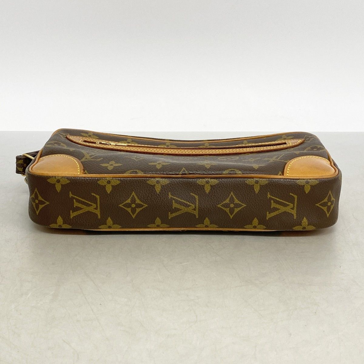 Louis Vuitton Clutch Monogram Marly Dragonne GM Brown — view 3