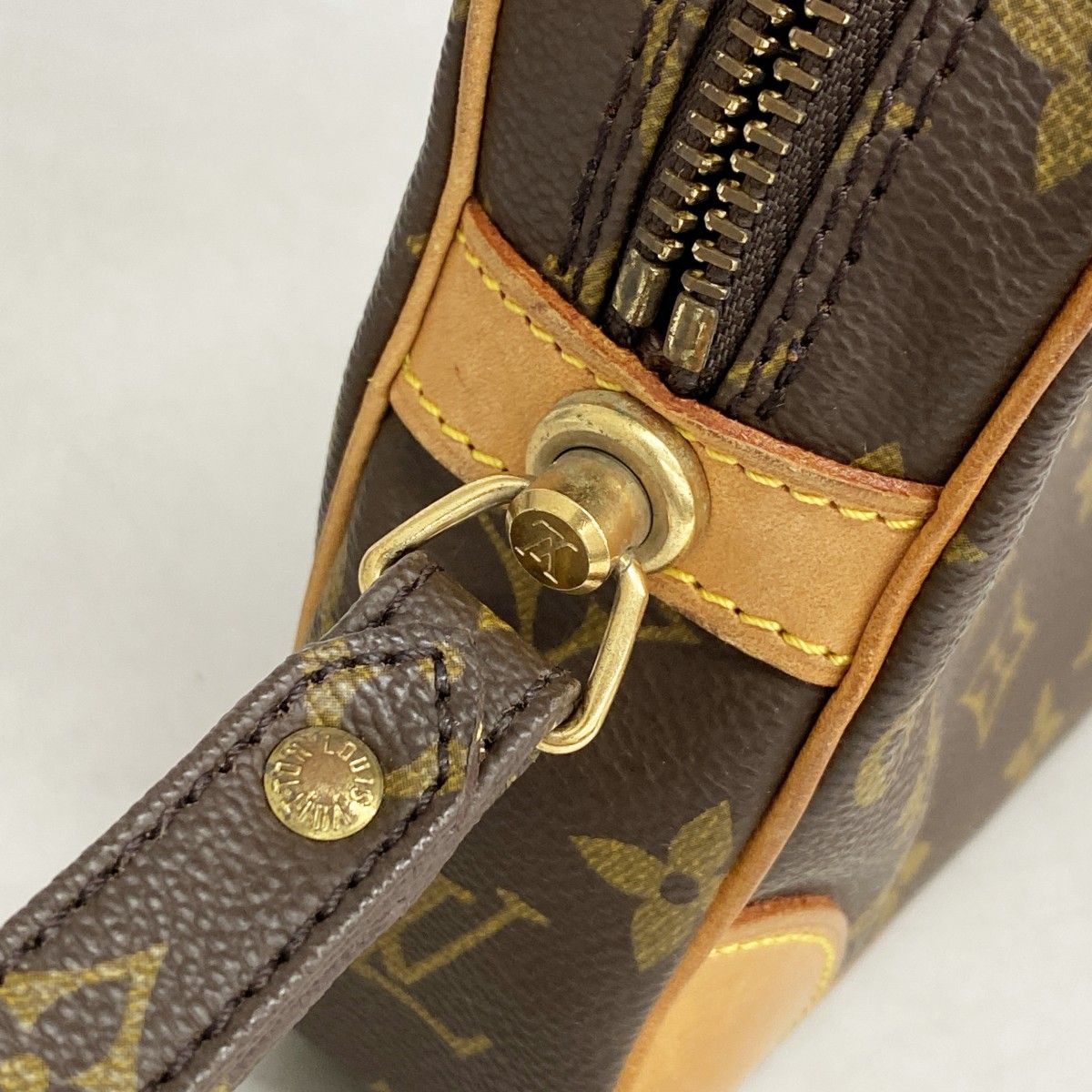 Louis Vuitton Clutch Monogram Marly Dragonne GM Brown — view 7
