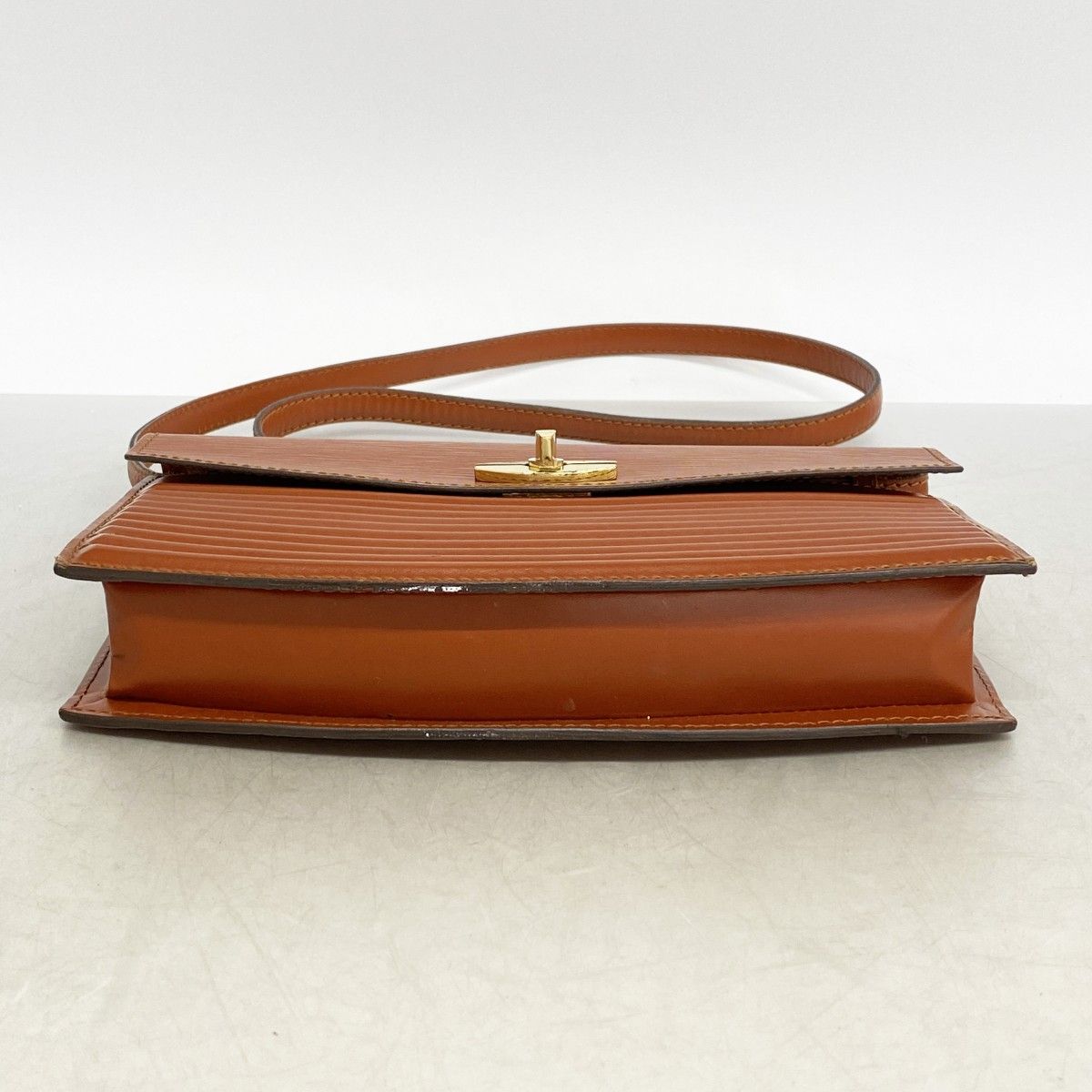 Louis Vuitton Shoulder Bag Epi Preble Kenya Brown — view 3