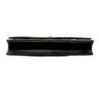 Chanel Shoulder Wallet 2.55 Quilted Lambskin Black Gold Silver Handbag — view 3