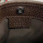 Gucci Shoulder Bag GG Canvas Sherry Line Brown Silver — view 5