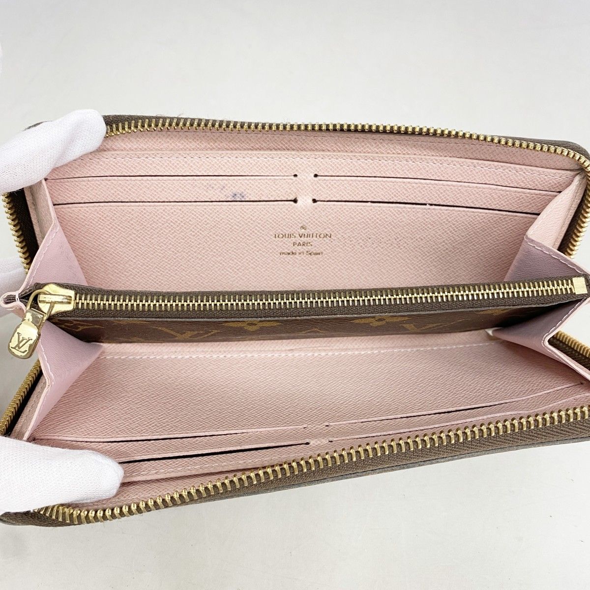 Louis Vuitton Wallet Monogram Portefeuille Clemence Rose Velours — view 4