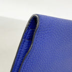 Hermes Wallet Dogon GM Togo Blue Electric Silver — view 6