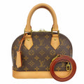 Louis Vuitton Handbag Monogram Alma BB Brown 2-Way