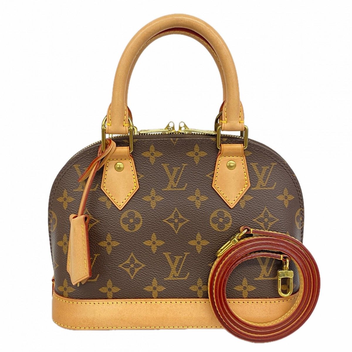 Louis Vuitton Handbag Monogram Alma BB Brown 2-Way