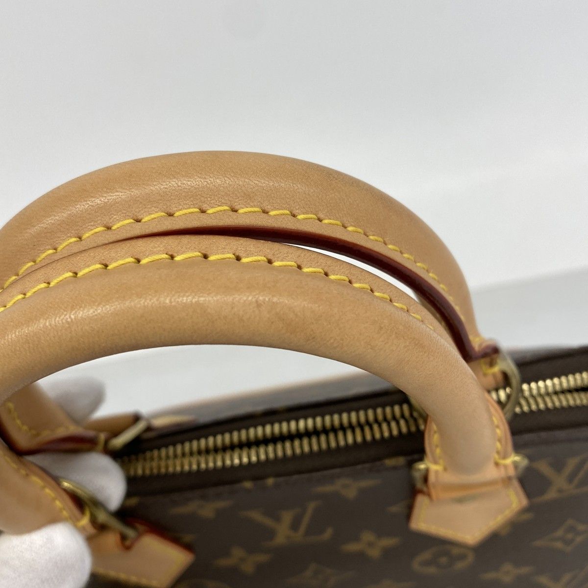 Louis Vuitton Handbag Monogram Alma BB Brown 2-Way — view 8