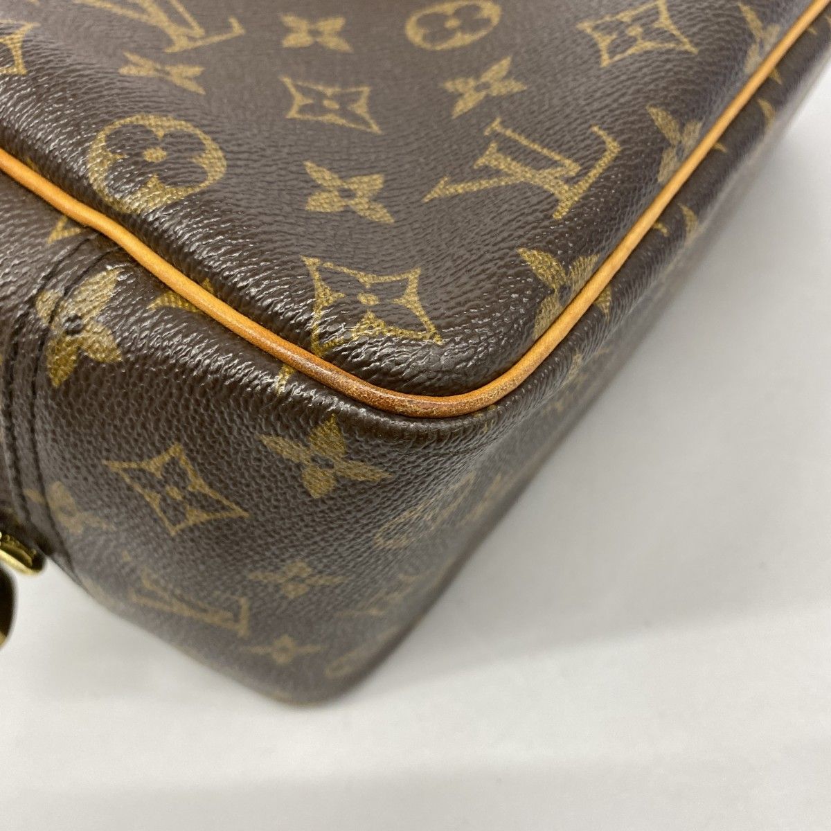 Louis Vuitton Handbag Monogram Deauville Brown — view 6