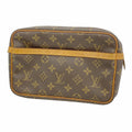 Louis Vuitton Clutch Monogram Compiegne 23 Brown