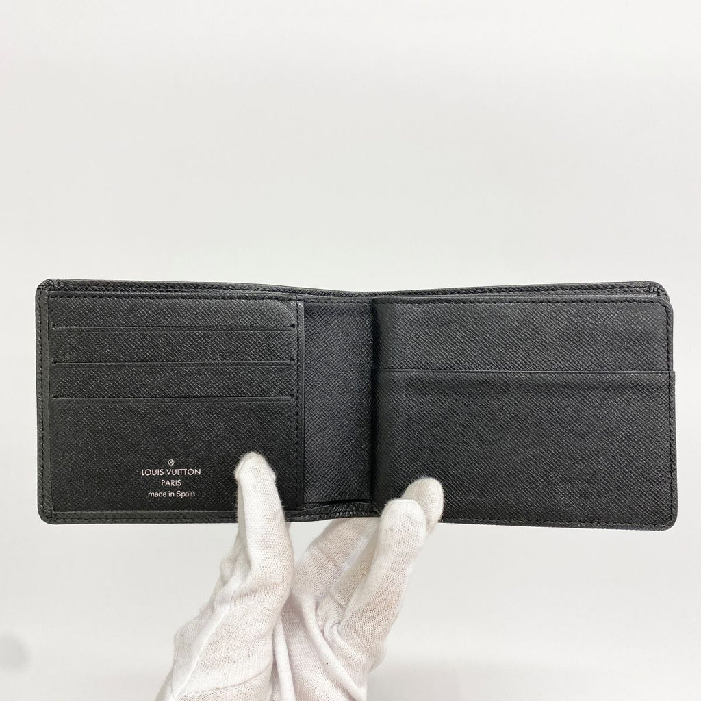 Louis Vuitton Billfold Taiga Portobier 3 Vole Ardoise Wallet — view 3