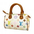 Louis Vuitton Handbag Monogram Multicolor Mini Speedy Blanc