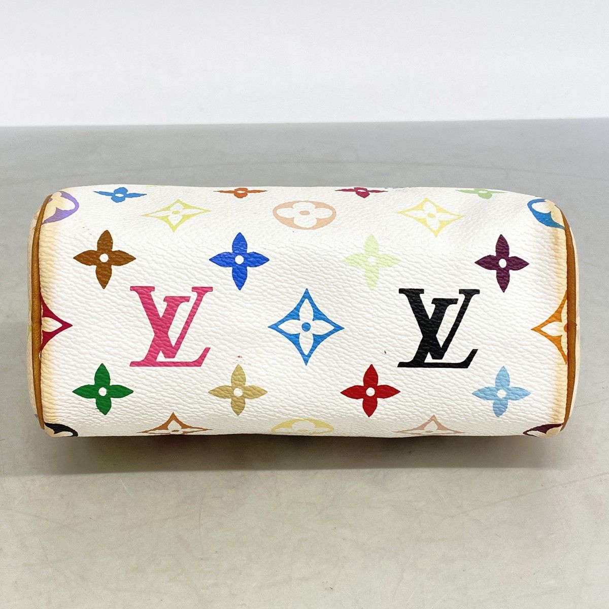Louis Vuitton Handbag Monogram Multicolor Mini Speedy Blanc — view 3