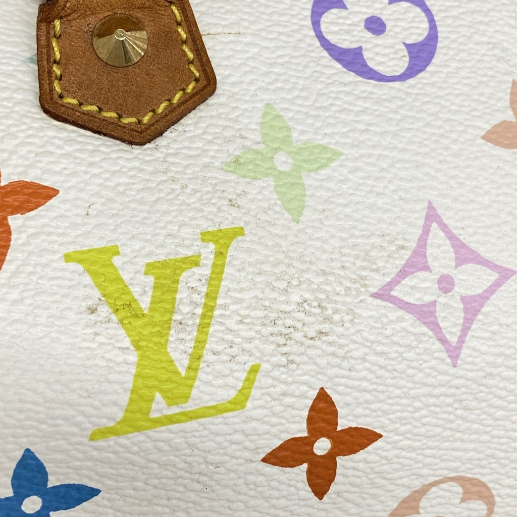 Louis Vuitton Handbag Monogram Multicolor Mini Speedy Blanc — view 7