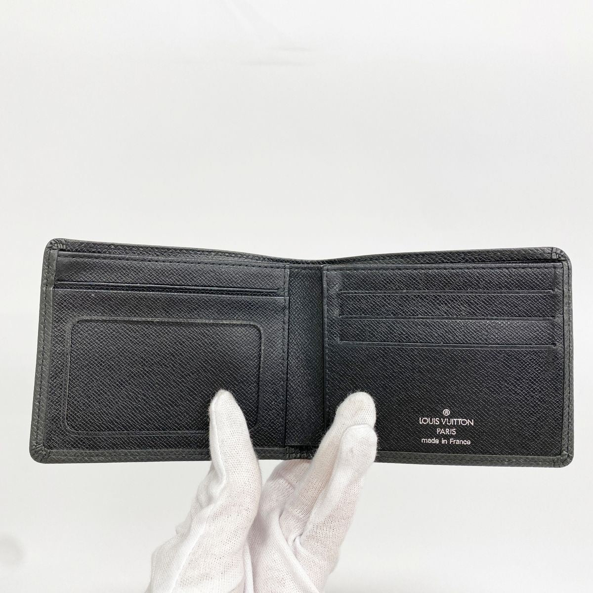 Louis Vuitton Card Case Taiga Portobier 9 Cult Cles Ardoise — view 3