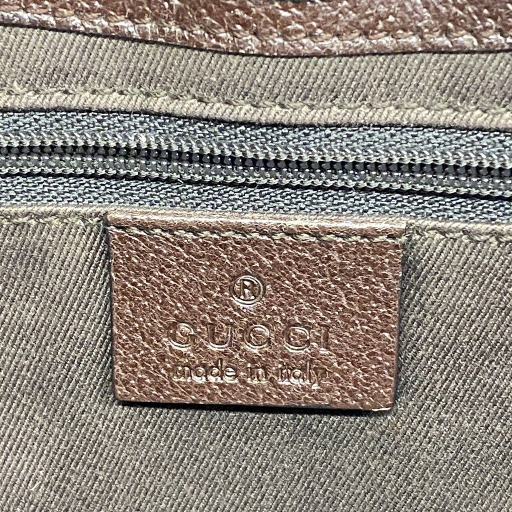 Gucci Handbag GG Canvas Brown Silver — view 5