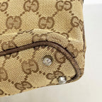 Gucci Handbag GG Canvas Brown Silver — view 7