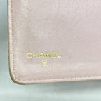 Chanel Wallet Wild Stitch Lambskin Pink Champagne Gold — view 4