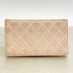 Chanel Wallet Wild Stitch Lambskin Pink Champagne Gold — view 9