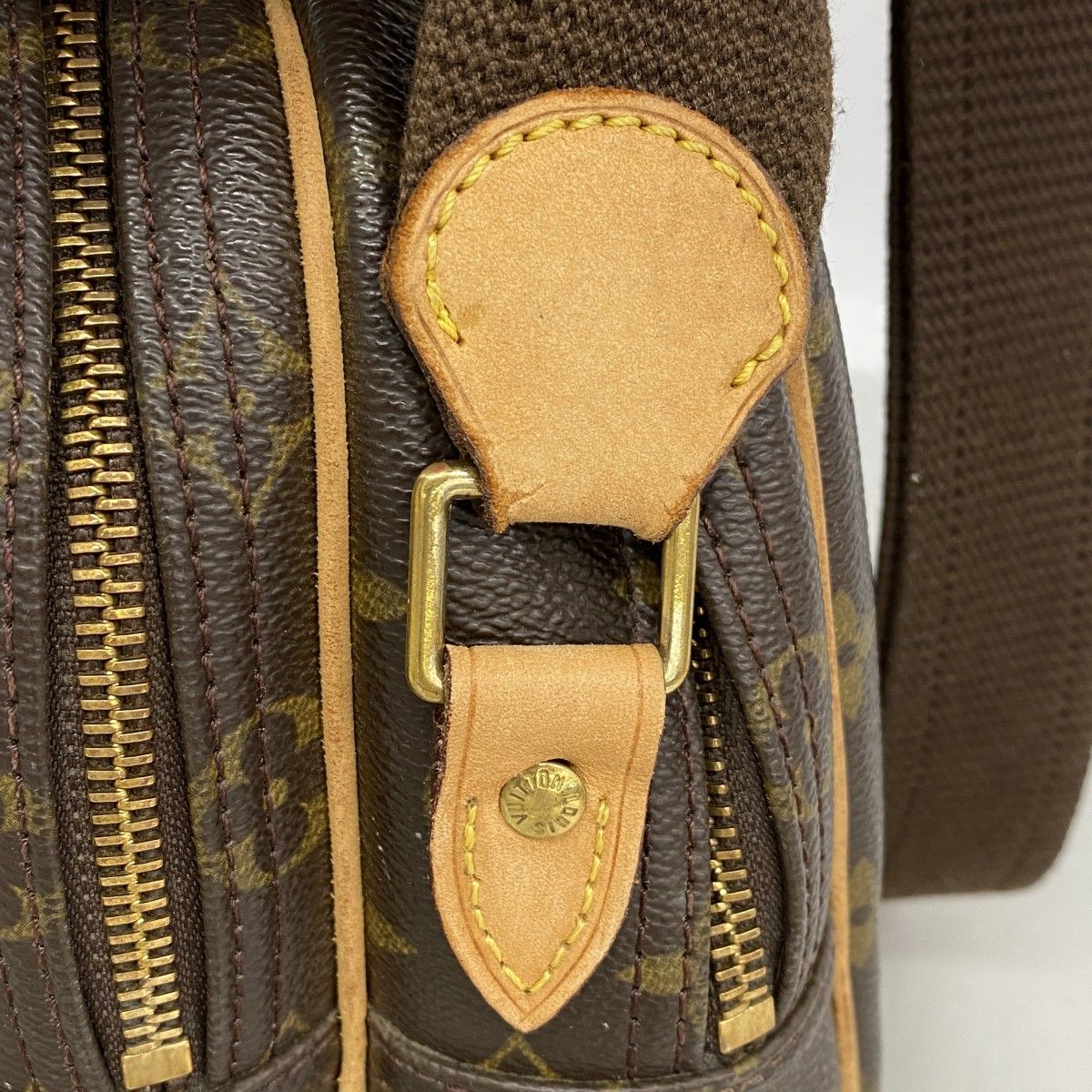 Louis Vuitton Shoulder Bag Monogram Reporter PM Brown — view 8