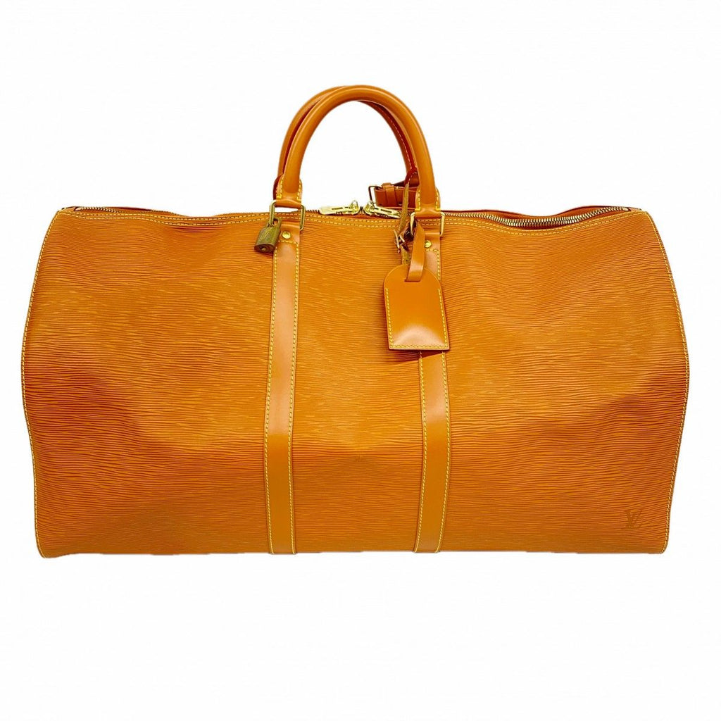 Louis Vuitton Boston Bag Epi Keepall 55 Cipango Gold