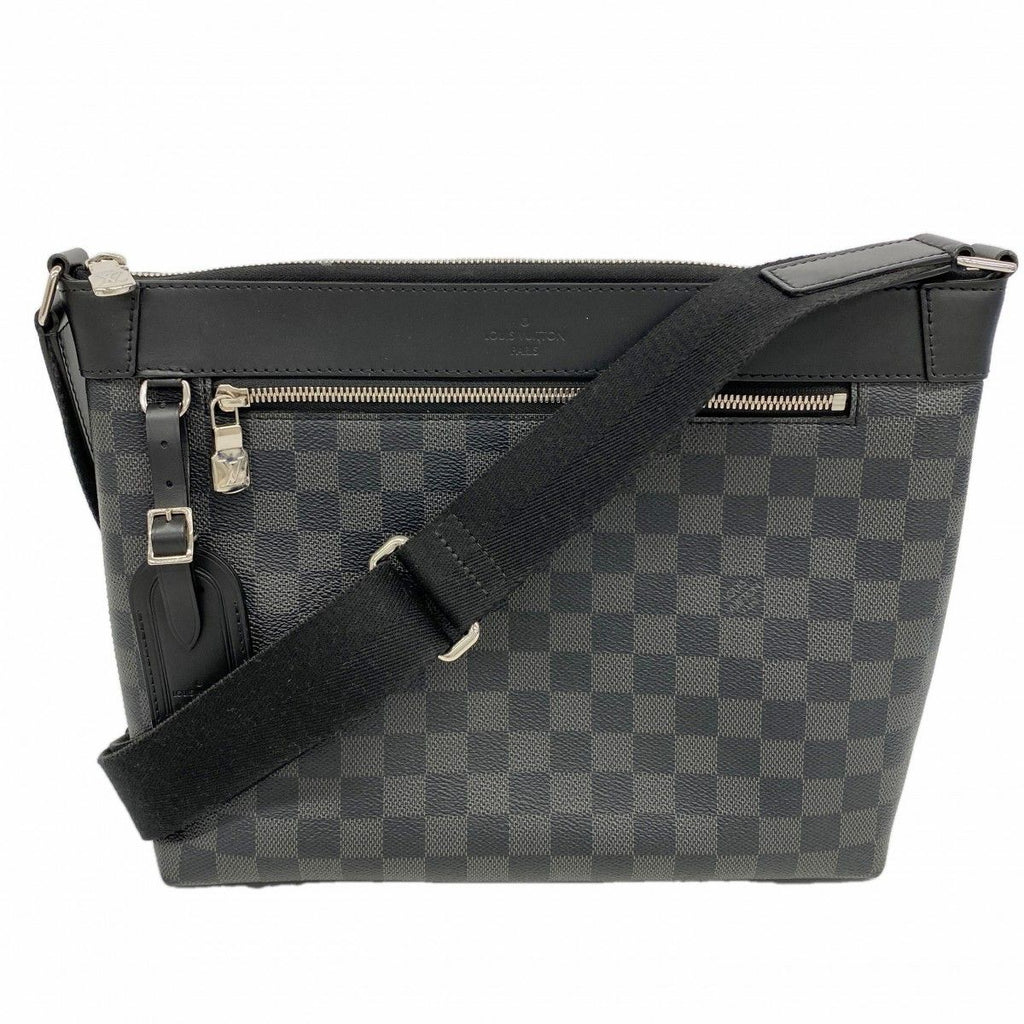 Louis Vuitton Shoulder Bag Damier Graphite Mick PM Black